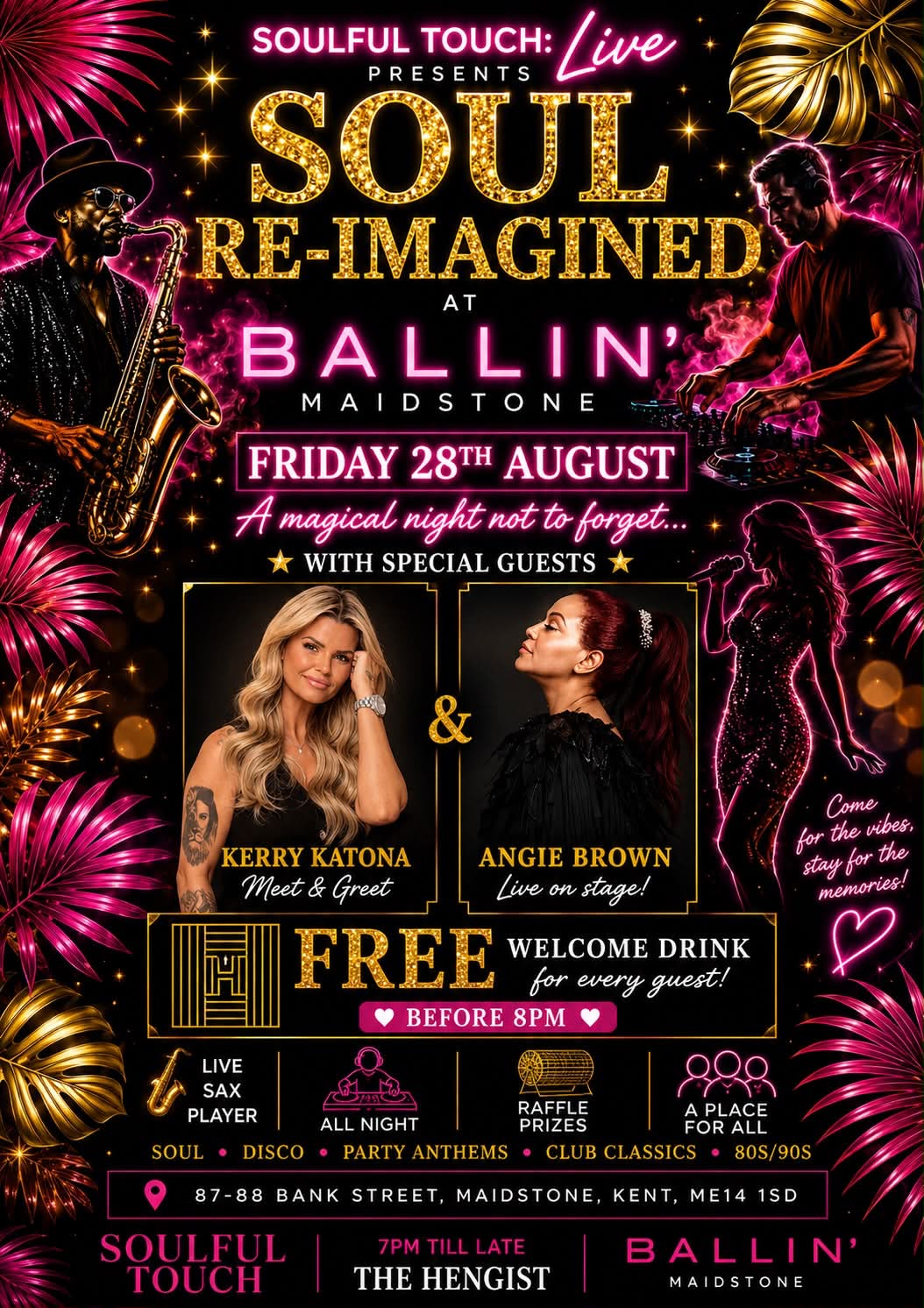 Soul Re-Imagined Live at Ballin' Maidstone on Friday 28 August 2026